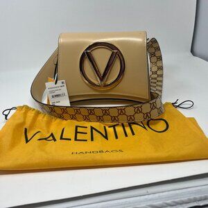 Authentic Valentino by Mario Valentino Leather Crossbody Bag New Made In Italy